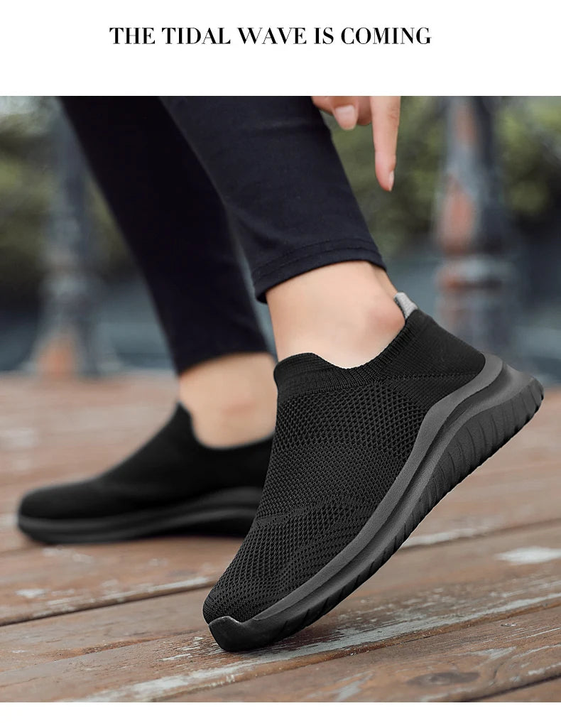 Men's Shoes Soft Sole Slip-On Sneakers Men Running Shoes Lightweight Men's Loafers Walking Male Footwear