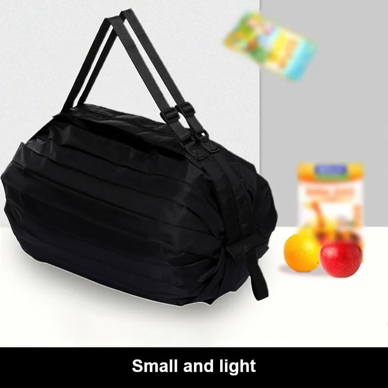 Large Foldable Shopping Bag Reusable Eco Bag Grocery Package Beach Toy Storage Bags Shoulder Cat Lemon Printing Pouch Tote Pouch