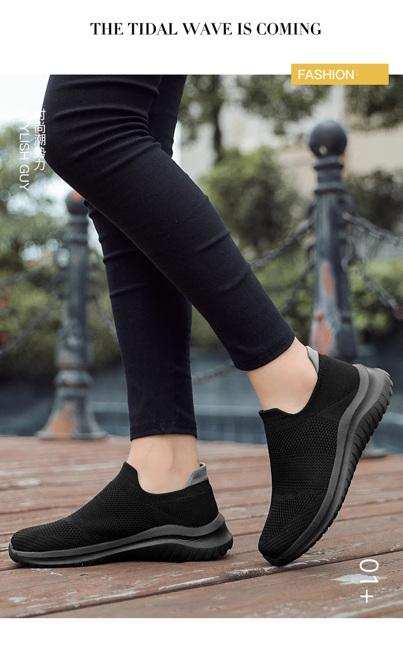 Men's Shoes Soft Sole Slip-On Sneakers Men Running Shoes Lightweight Men's Loafers Walking Male Footwear