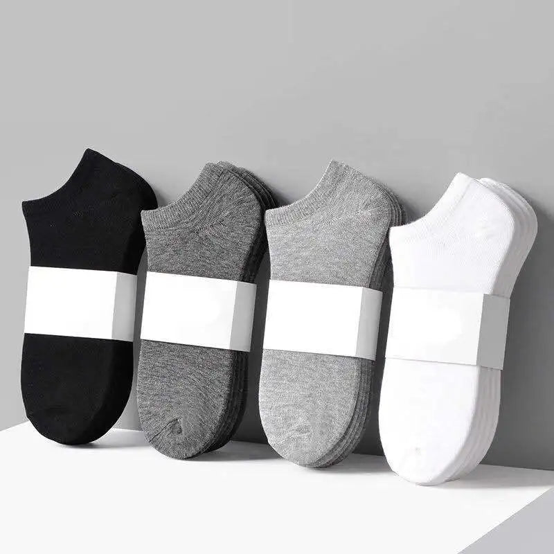 5Pairs High Quality Men Ankle Socks Breathable Cotton Sports Socks Mesh Casual Athletic Summer Thin Cut Short Sokken Size 38-45