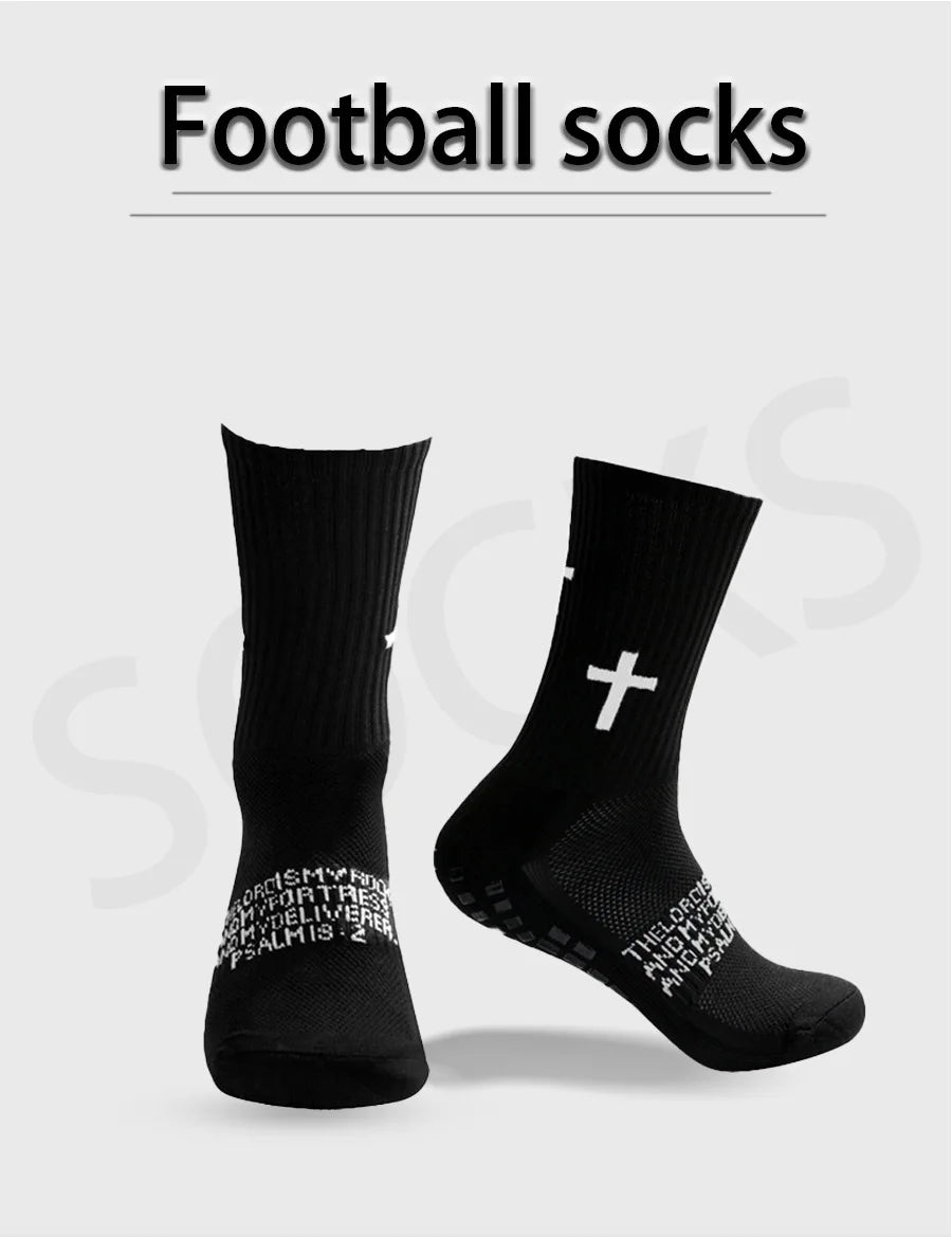 New Men Women Sports Football Socks Tube Wear-resistant Non-slip Outdoor Sports Cycling Socks Soccer Basketball Socks