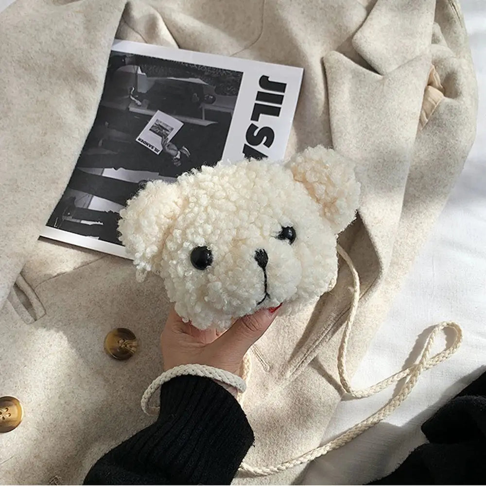Bags Cartoons Animals Messenger Bag  Bear Shoulder Bag Diagonal Women Bag Smile Bear  Bag  Purses