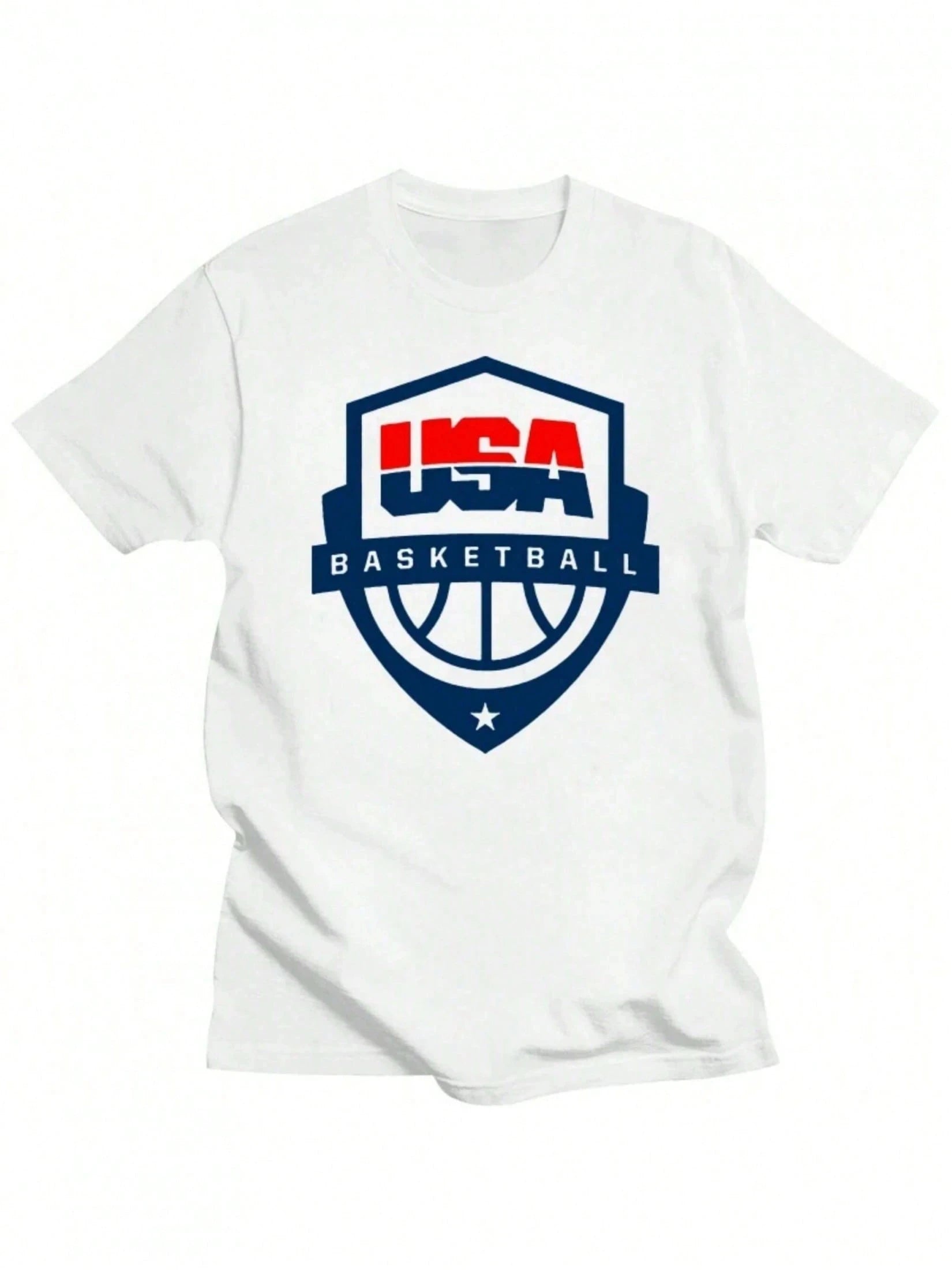 USA Basketball Team Logo T-Shirt Men Women Unisex Sport Graphic Tee Casual Streetwear Top Summer cotton casual sportswear