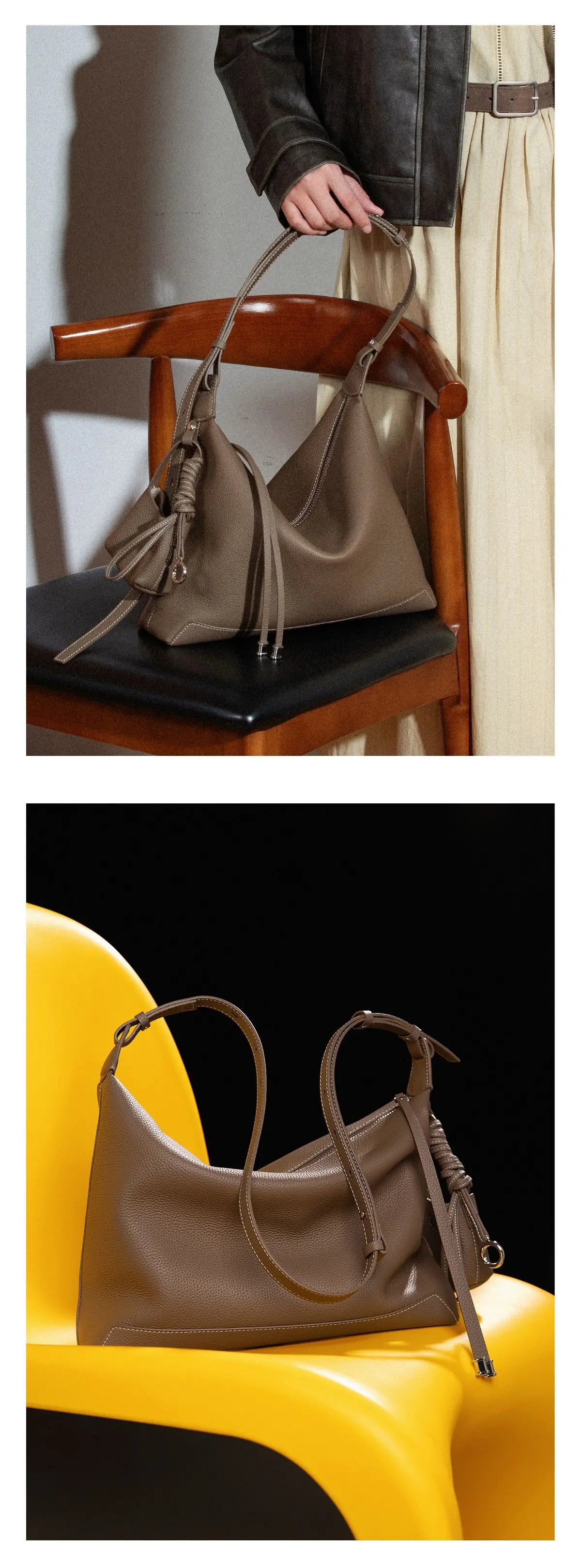 Bags for Women Tote Fashion Underarm Women's Bag Large Capacity Cowhide Shoulder Bag Casual Commuter Retro Crossbody Handbags