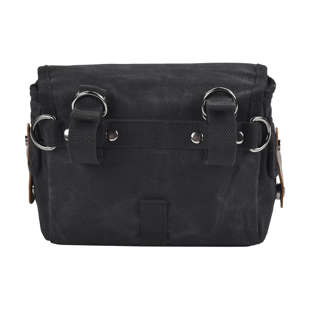 Motorcycle Side Bag Canvas Bag Saddle Bags Motorcycles Cycling Side Pouch Waterproof Lightweight Side Bag Bicycle Luggage Bags