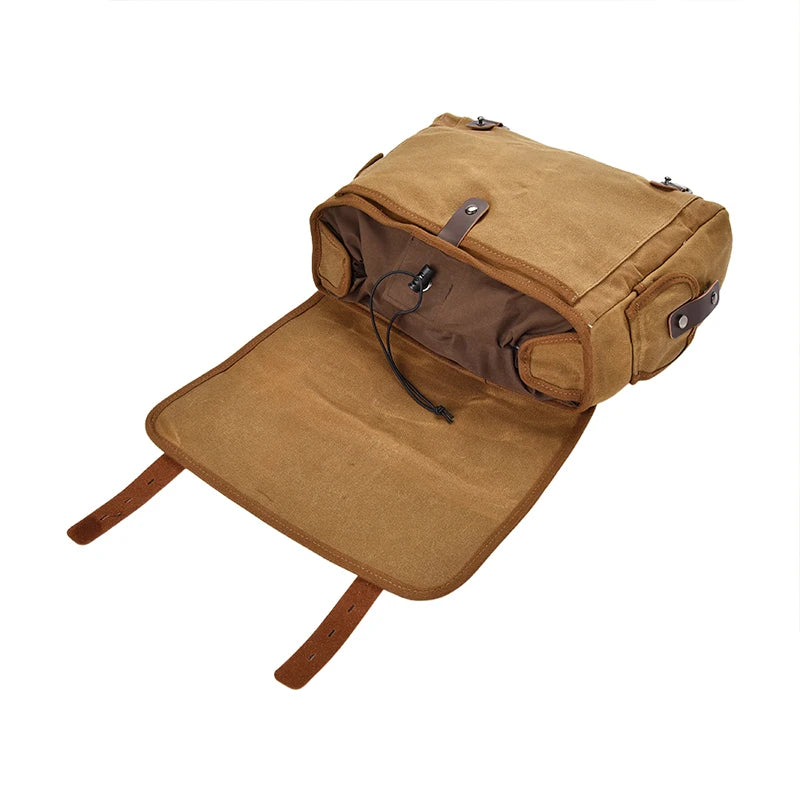 Motorcycle Side Bag Canvas Bag Saddle Bags Motorcycles Cycling Side Pouch Waterproof Lightweight Side Bag Bicycle Luggage Bags