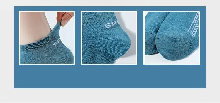 5Pairs High Quality Men Ankle Socks Breathable Cotton Sports Socks Mesh Casual Athletic Summer Thin Cut Short Sokken Size 38-45