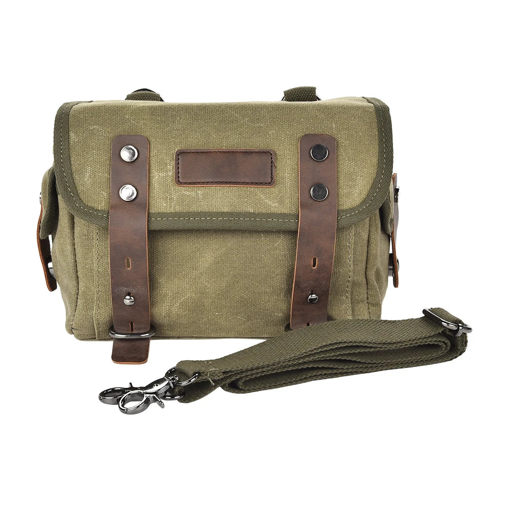 Motorcycle Side Bag Canvas Bag Saddle Bags Motorcycles Cycling Side Pouch Waterproof Lightweight Side Bag Bicycle Luggage Bags