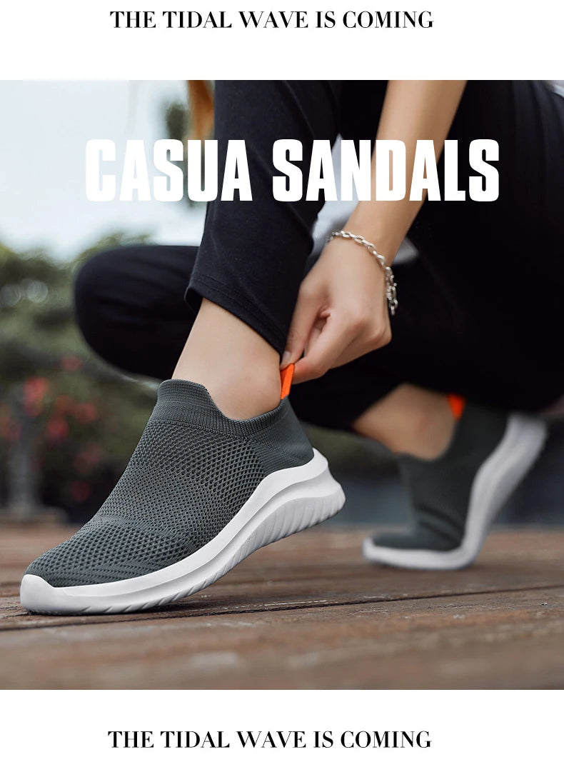 Men's Shoes Soft Sole Slip-On Sneakers Men Running Shoes Lightweight Men's Loafers Walking Male Footwear