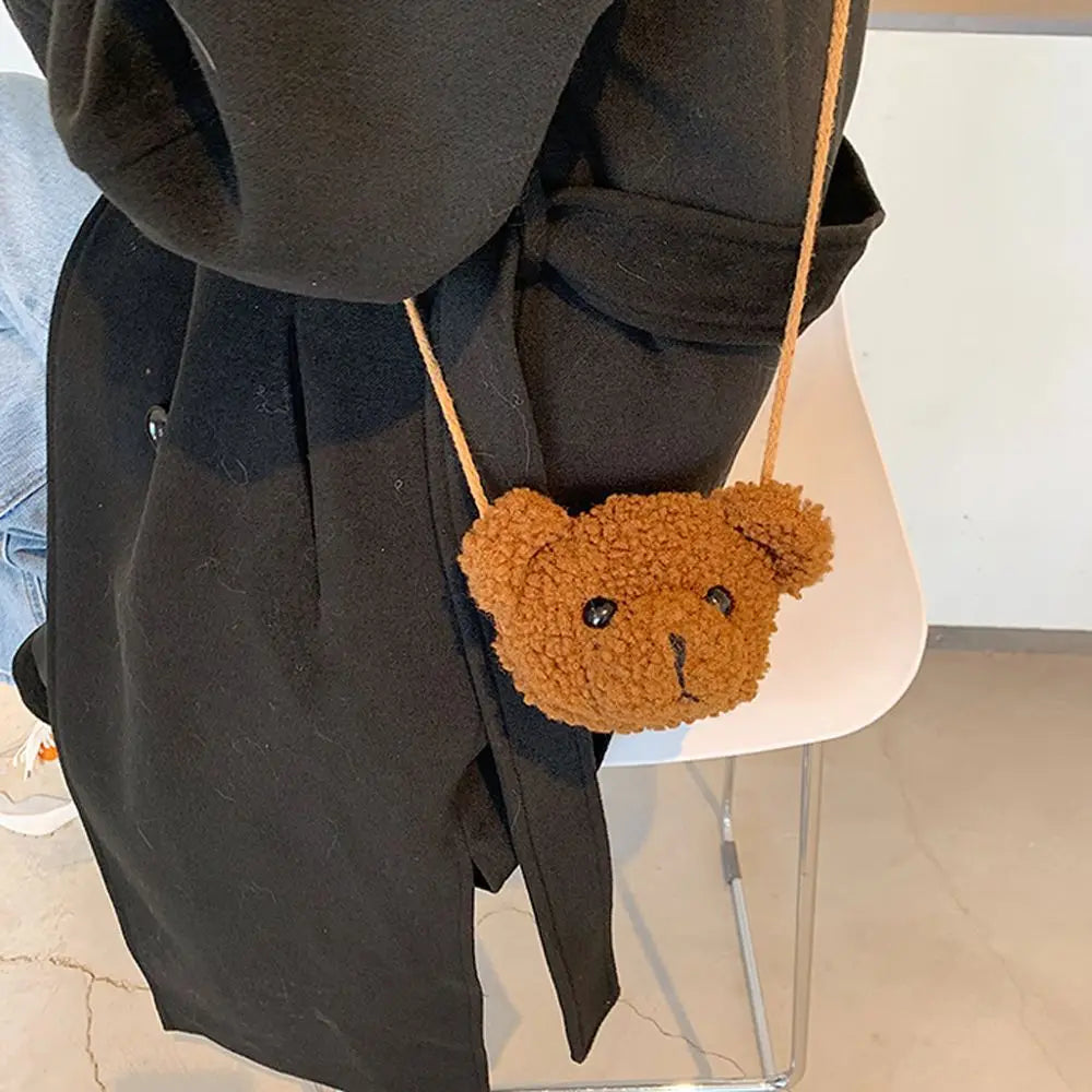 Bags Cartoons Animals Messenger Bag  Bear Shoulder Bag Diagonal Women Bag Smile Bear  Bag  Purses