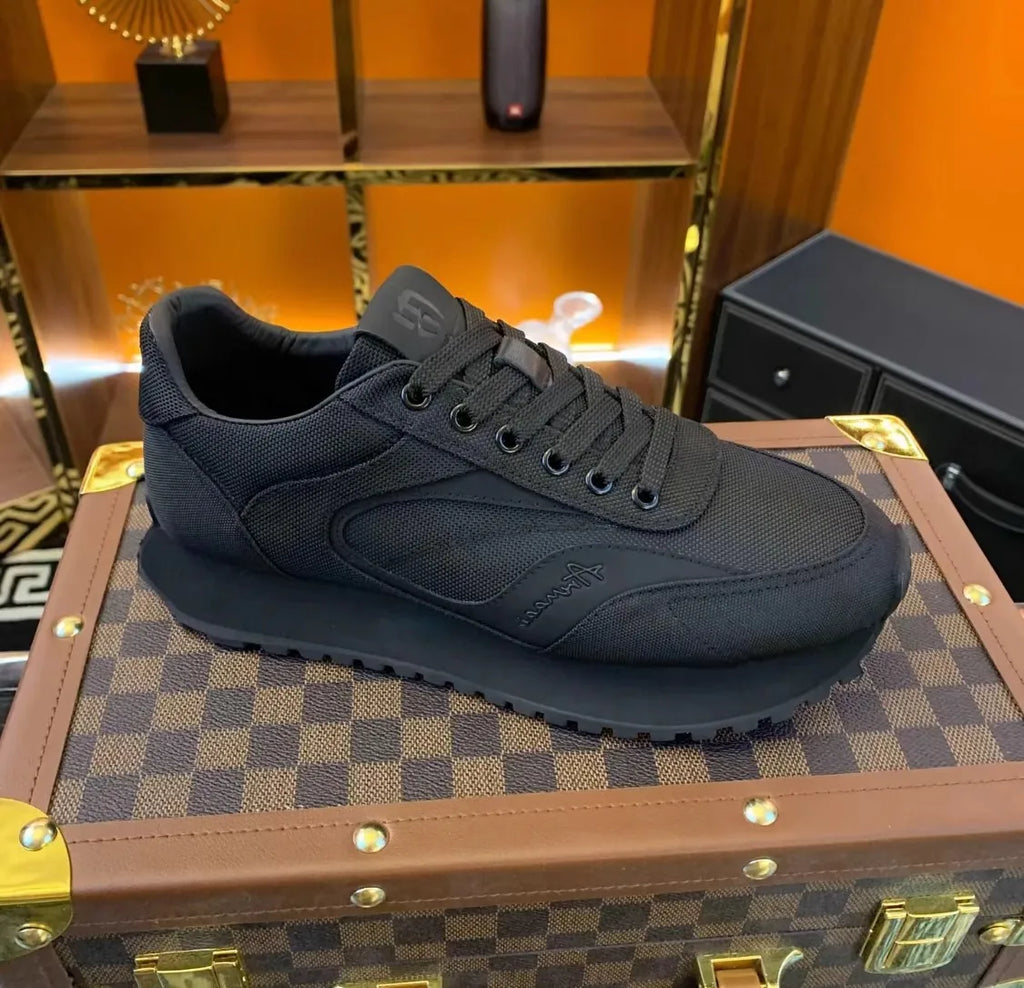 Men's shoes 2025 trendy soft soled shoes men's summer thin shoes round toe Korean version fashionable retro