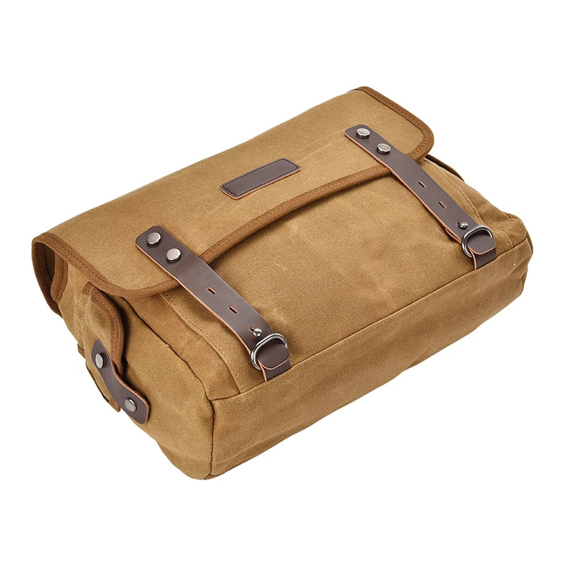 Motorcycle Side Bag Canvas Bag Saddle Bags Motorcycles Cycling Side Pouch Waterproof Lightweight Side Bag Bicycle Luggage Bags