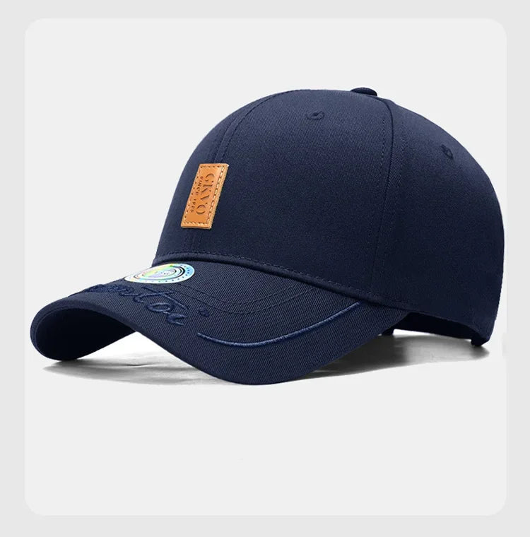 New Baseball Cap For Men Hard Top Big Head Casual Hat Outdoor Sun Cap Women Simple Style