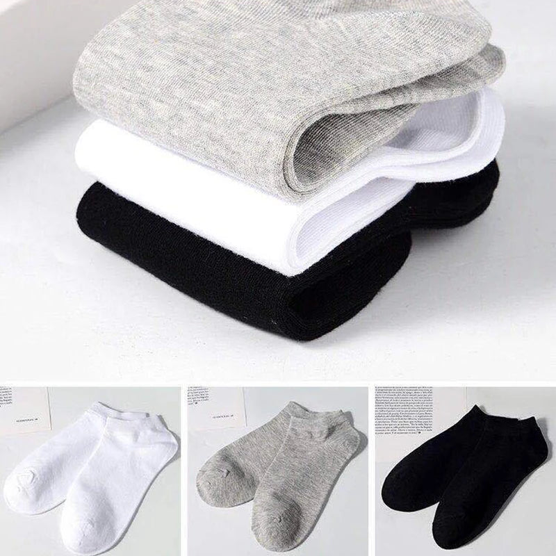 5Pairs High Quality Men Ankle Socks Breathable Cotton Sports Socks Mesh Casual Athletic Summer Thin Cut Short Sokken Size 38-45