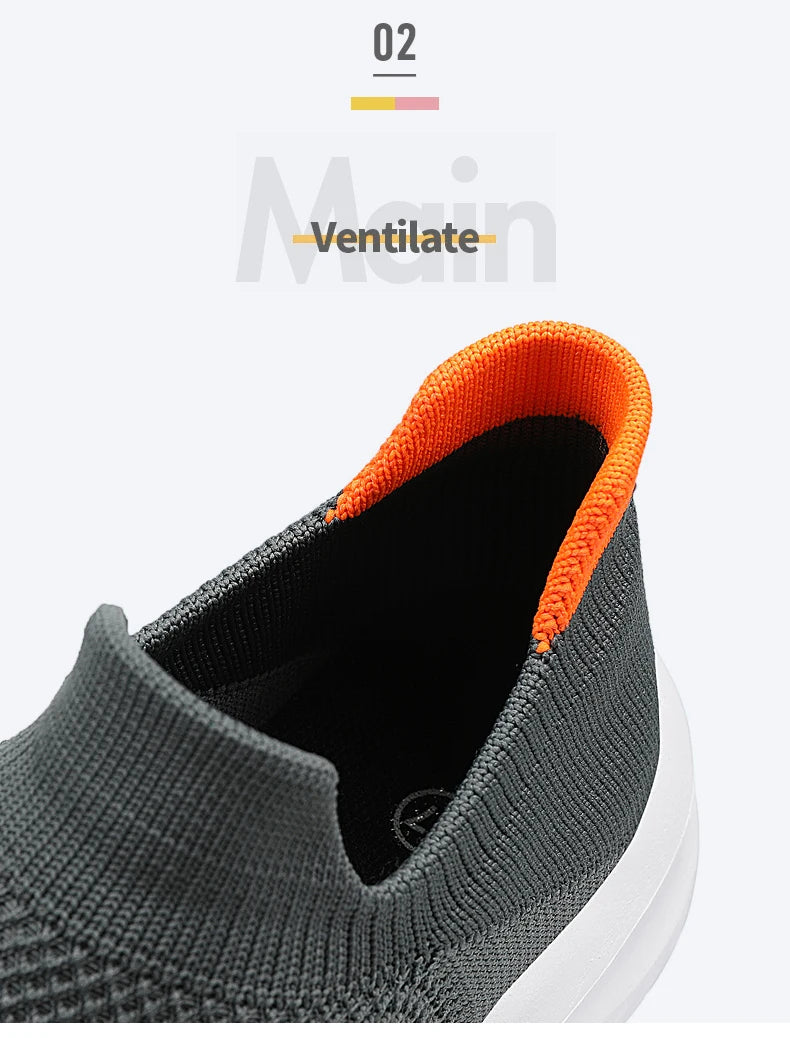 Men's Shoes Soft Sole Slip-On Sneakers Men Running Shoes Lightweight Men's Loafers Walking Male Footwear