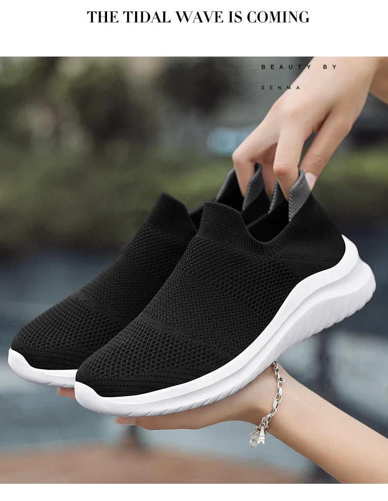 Men's Shoes Soft Sole Slip-On Sneakers Men Running Shoes Lightweight Men's Loafers Walking Male Footwear