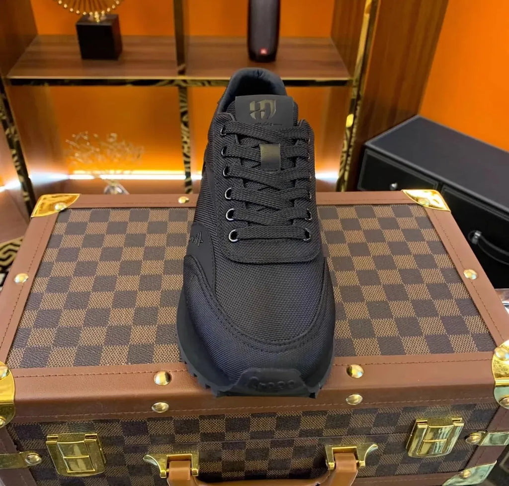 Men's shoes 2025 trendy soft soled shoes men's summer thin shoes round toe Korean version fashionable retro