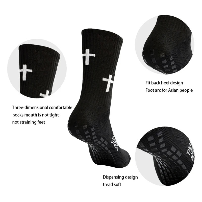 New Men Women Sports Football Socks Tube Wear-resistant Non-slip Outdoor Sports Cycling Socks Soccer Basketball Socks