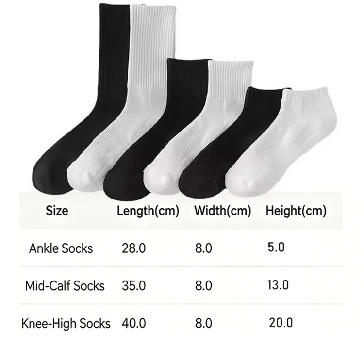 Men's Thick Bottom Sweat Absorbing and Breathable Sports Socks with Bottom Cushion for Running Professional Sports Men's Socks