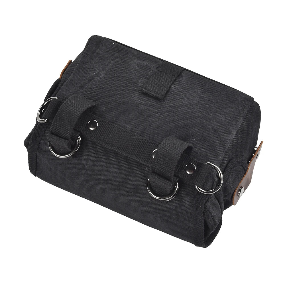 Motorcycle Side Bag Canvas Bag Saddle Bags Motorcycles Cycling Side Pouch Waterproof Lightweight Side Bag Bicycle Luggage Bags