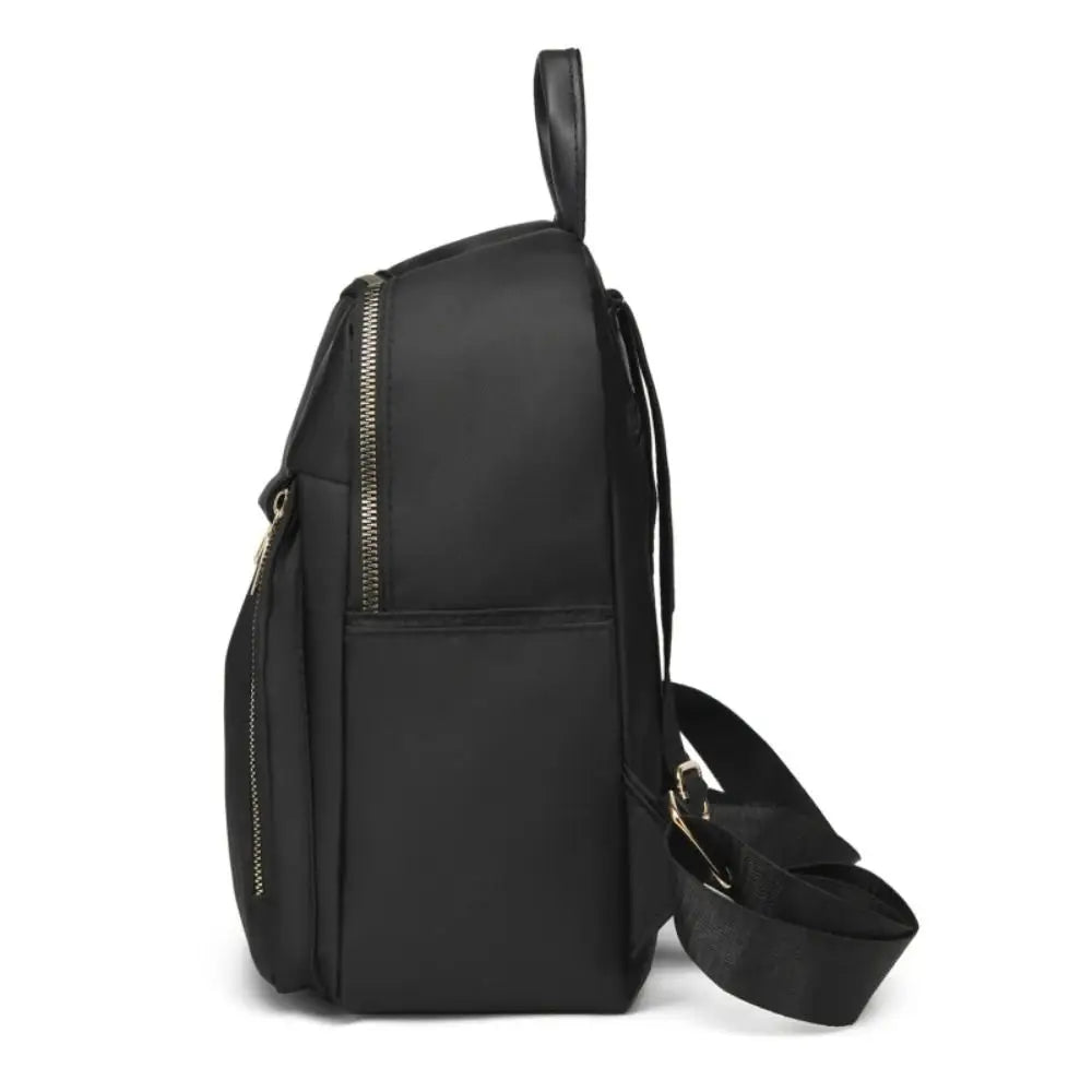 Simple Black Large Capacity Backpacks Women Travel Bag Solid Harajuku Student Schoolbag Oxford Backpack Unisex Bags