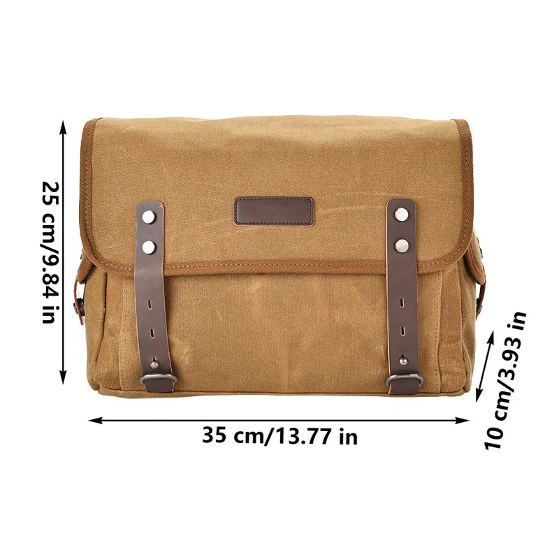 Motorcycle Side Bag Canvas Bag Saddle Bags Motorcycles Cycling Side Pouch Waterproof Lightweight Side Bag Bicycle Luggage Bags