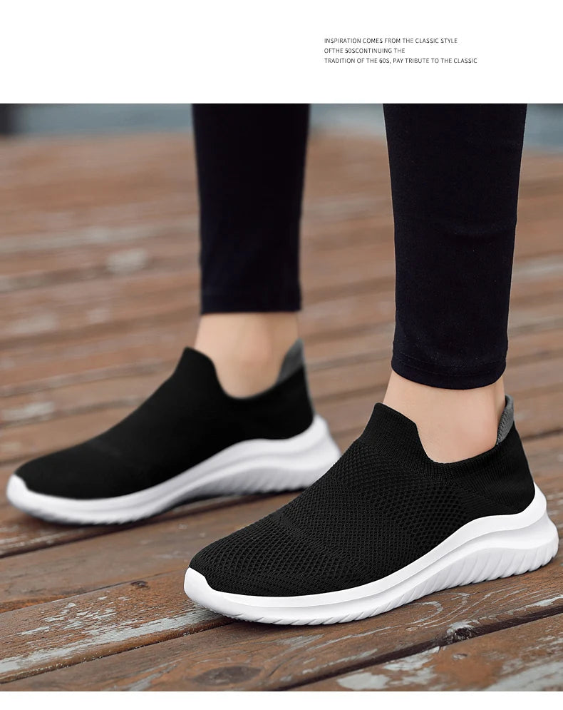Men's Shoes Soft Sole Slip-On Sneakers Men Running Shoes Lightweight Men's Loafers Walking Male Footwear