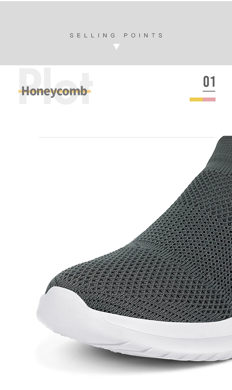 Men's Shoes Soft Sole Slip-On Sneakers Men Running Shoes Lightweight Men's Loafers Walking Male Footwear