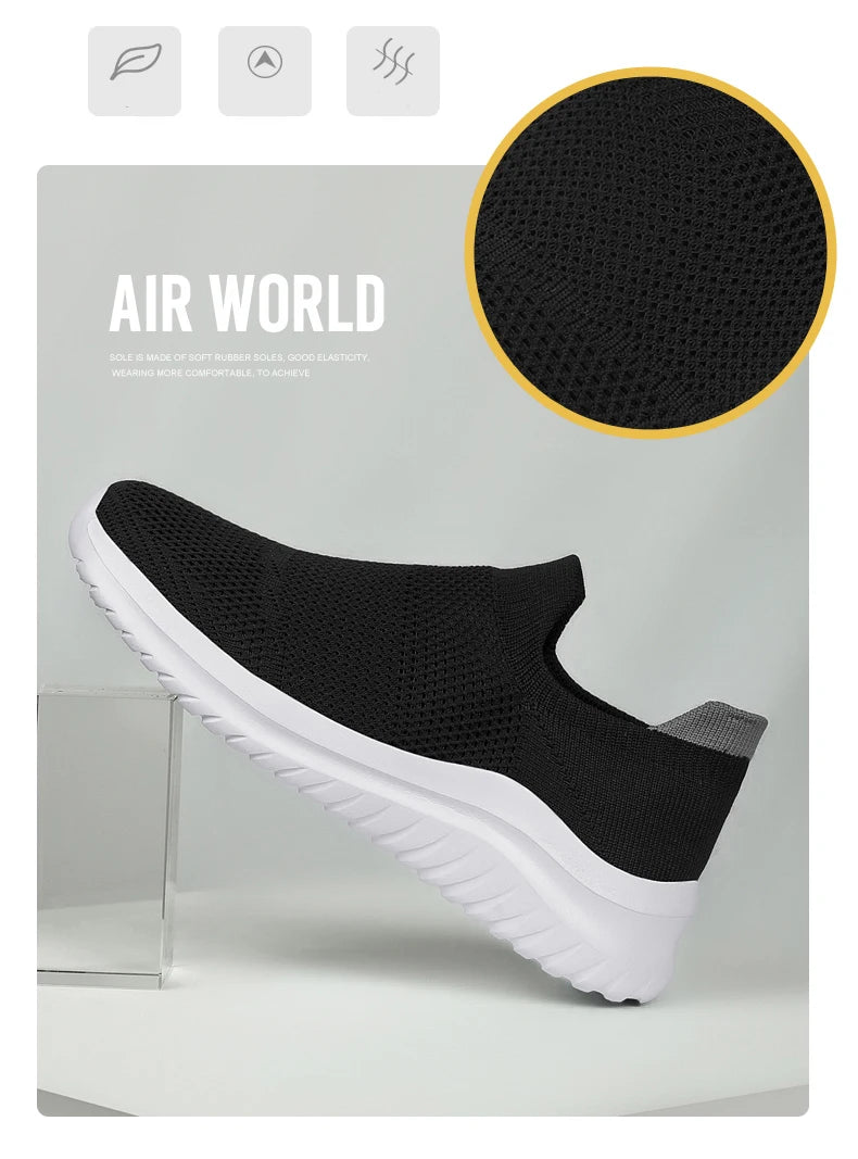 Men's Shoes Soft Sole Slip-On Sneakers Men Running Shoes Lightweight Men's Loafers Walking Male Footwear