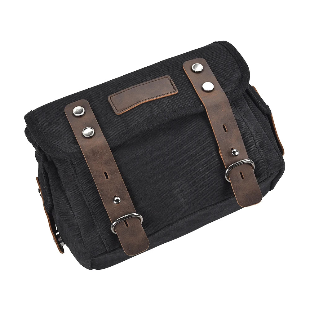 Motorcycle Side Bag Canvas Bag Saddle Bags Motorcycles Cycling Side Pouch Waterproof Lightweight Side Bag Bicycle Luggage Bags