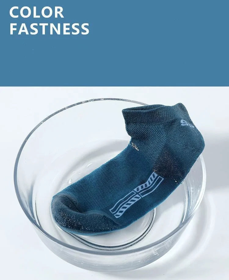 5Pairs High Quality Men Ankle Socks Breathable Cotton Sports Socks Mesh Casual Athletic Summer Thin Cut Short Sokken Size 38-45