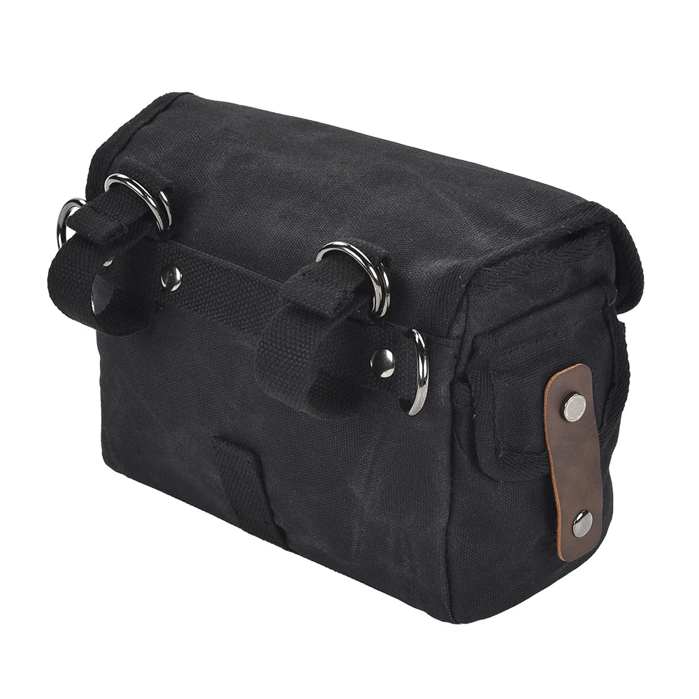Motorcycle Side Bag Canvas Bag Saddle Bags Motorcycles Cycling Side Pouch Waterproof Lightweight Side Bag Bicycle Luggage Bags