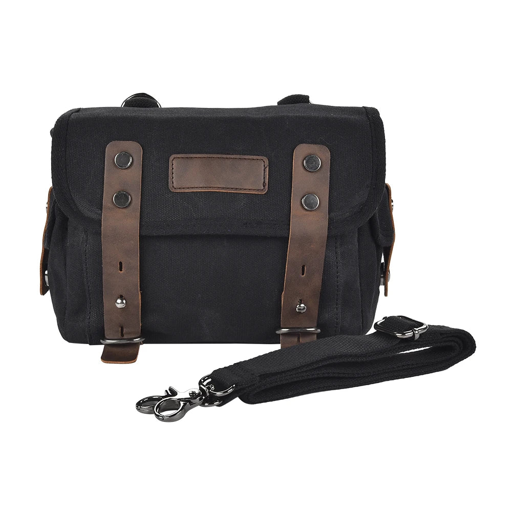 Motorcycle Side Bag Canvas Bag Saddle Bags Motorcycles Cycling Side Pouch Waterproof Lightweight Side Bag Bicycle Luggage Bags