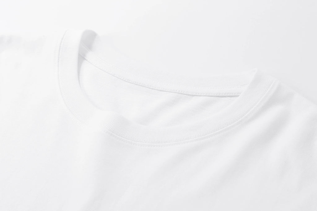 Men's T-shirt High Quality 100% Cotton Round Neck Short Sleeve Classic Black White Pure Color Tees Spring Summer Casual Cool Top