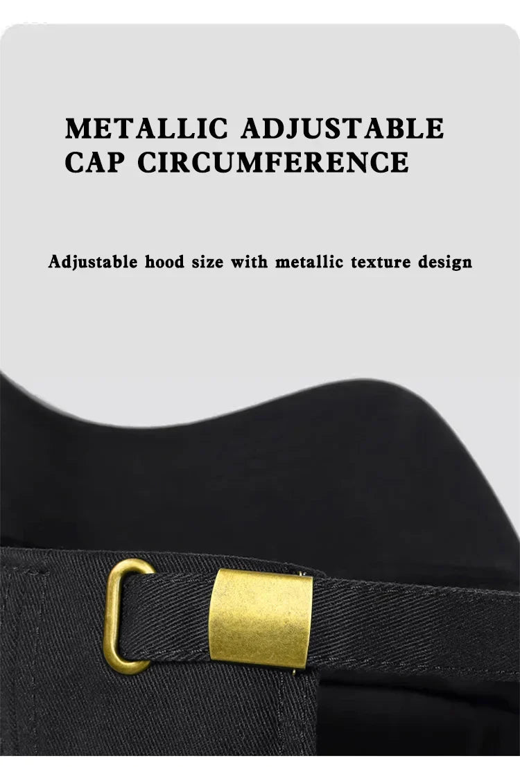 New Baseball Cap For Men Hard Top Big Head Casual Hat Outdoor Sun Cap Women Simple Style