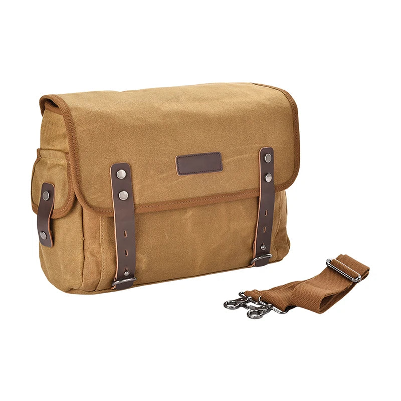 Motorcycle Side Bag Canvas Bag Saddle Bags Motorcycles Cycling Side Pouch Waterproof Lightweight Side Bag Bicycle Luggage Bags