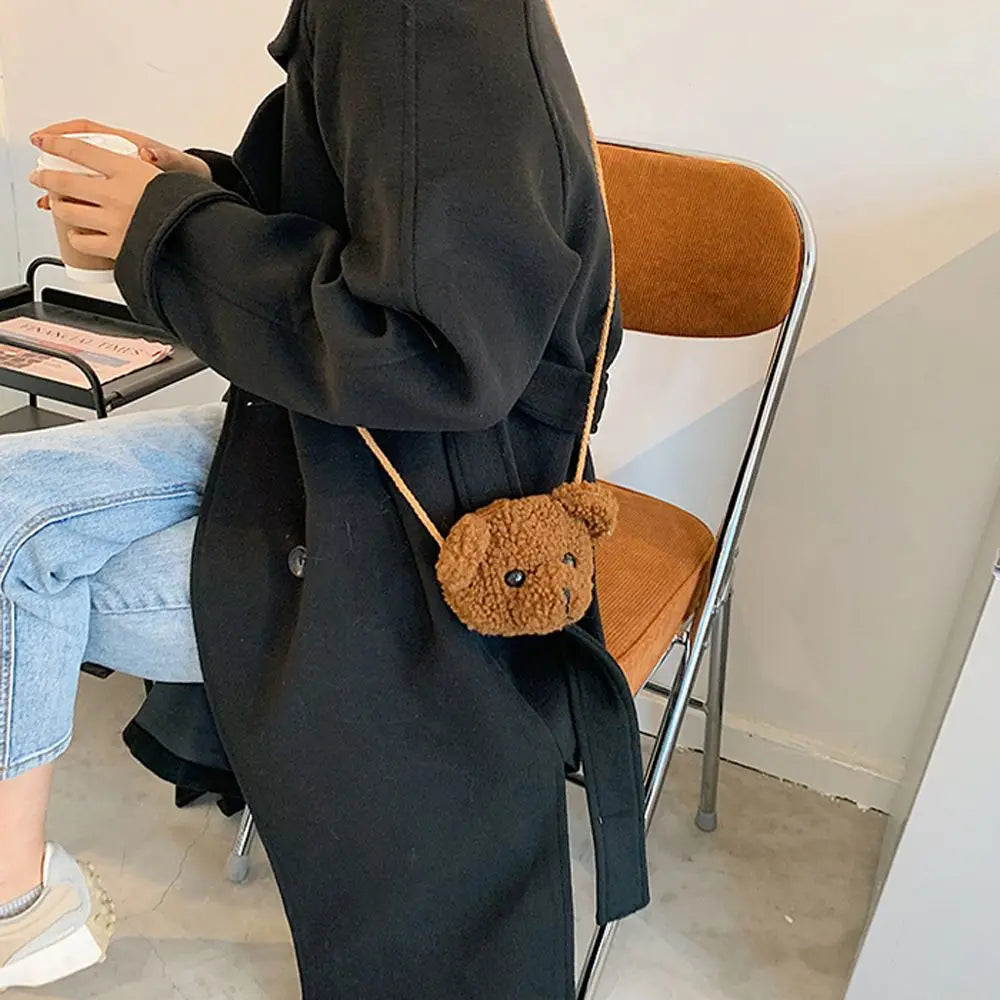 Bags Cartoons Animals Messenger Bag  Bear Shoulder Bag Diagonal Women Bag Smile Bear  Bag  Purses