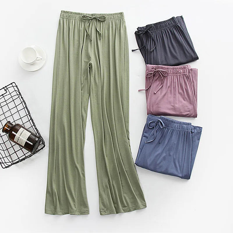 Pantalones De Pijama Women's Pajama Pants New Spring Autumn Lounge Pant Modal Home Wear Nightwear Trousers Pyjama Bottoms