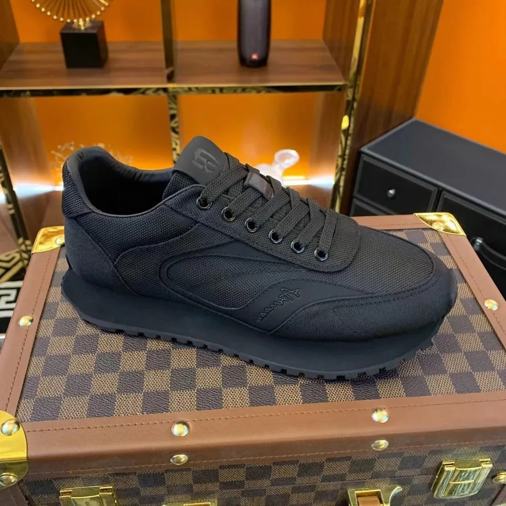 Men's shoes 2025 trendy soft soled shoes men's summer thin shoes round toe Korean version fashionable retro
