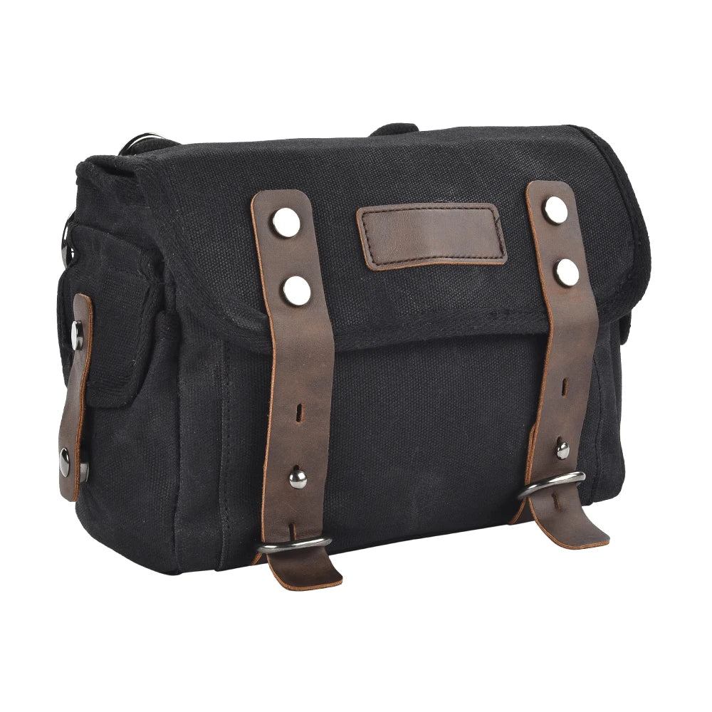 Motorcycle Side Bag Canvas Bag Saddle Bags Motorcycles Cycling Side Pouch Waterproof Lightweight Side Bag Bicycle Luggage Bags