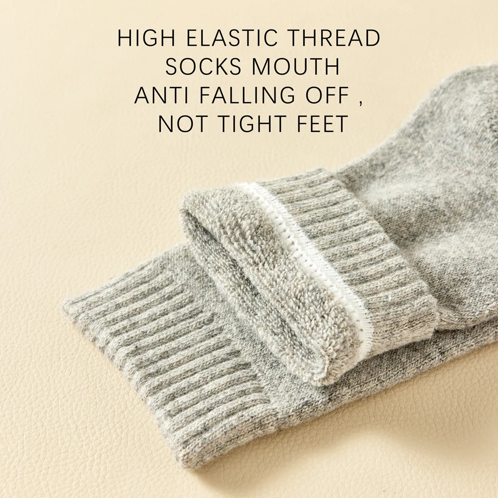 Wool Socks For Men,  Male Thicker Solid Socks Merino Wool Warm Socks Snow Winter Socks Calceta Hombre Skarpety Meskie